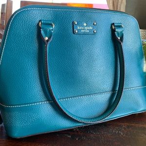 Kate Spade Dome Satchel -Wellesley -Peacock 💙